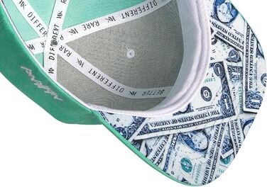 Кепка-снэпбек Nebelkind з принтом Winkekatze, унісекс, регульований розмір, м'ятно-зелена, стильна бейсболка в стилі streetwear