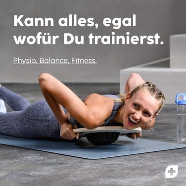 Балансборд Vesta+ Balance Board Holz з додаванням Fitness App - тренувальний балансборд з екологічного дуба, переможець у тестуванні, для покращення результатів тренувань, терапевтичний круїз, стандартний