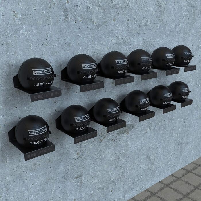 М'яч для фітнесу Nordic Lifting Wandball - медичний м'яч для кросфіту, фітнесу, тренувань у залі та силових вправ