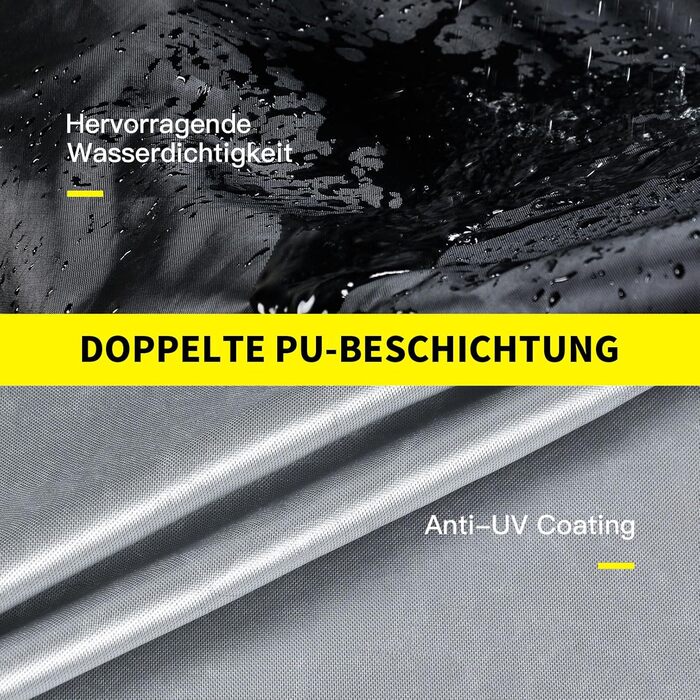 Водонепроникний чехол для велосипеда з отворами для замка – вкл. сумка для зберігання – захист від дощу, снігу та UV для велосипедів та електровелосипедів, чорний, на 2 велосипеди (420D)