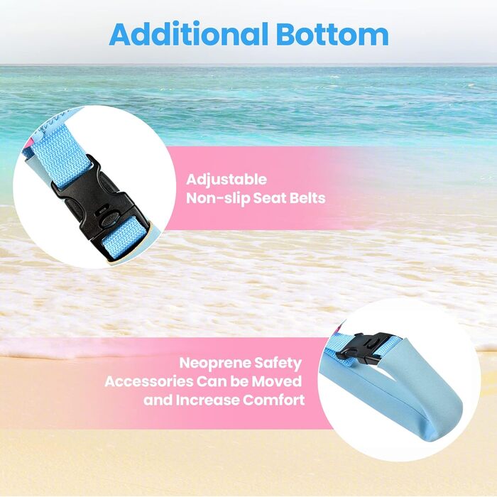 Дитяча жилетка для плавання Kinder Mädchen Junge, допомога у плаванні для малюків 1-6 років, регульовані ремінці безпеки KS-PB 3-6