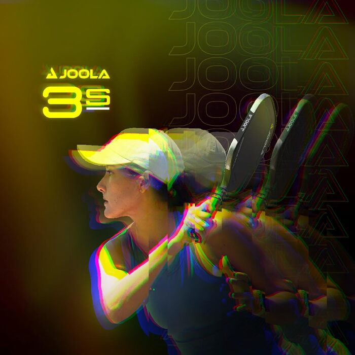 Ракетка для піклболу JOOLA Scorpeus 3S Collin Johns/Anna Bright з технологією Propulsion Core і Charged Carbon, широкий корпус, збільшена робоча зона, NFC-чіп, сертифікат UPA-A, помаранчевий «Зигзаг на заході сонця»
