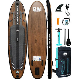 Надувна SUP-дошка BEYOND MARINA 320x81x15 см з веслом, сидінням, насосом, рюкзаком і страхувальним тросом для водних видів спорту