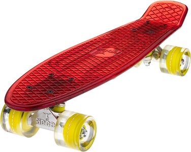 Скейтборд Ridge Blaze Mini Cruiser 55/56 см червоний/жовтий