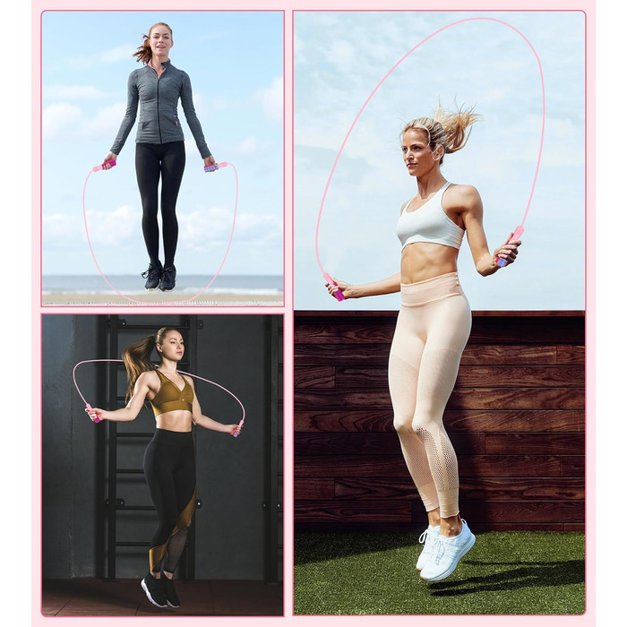 Стрибкове канат для фітнесу, з вагою, регульований, для жінок та чоловіків, зелений (сірий)