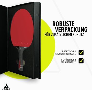 JOOLA Професійна тенісна ракетка Infinity ITTF, карбонова, для просунутих гравців, 7-шарова, з високотехнологічним волокном