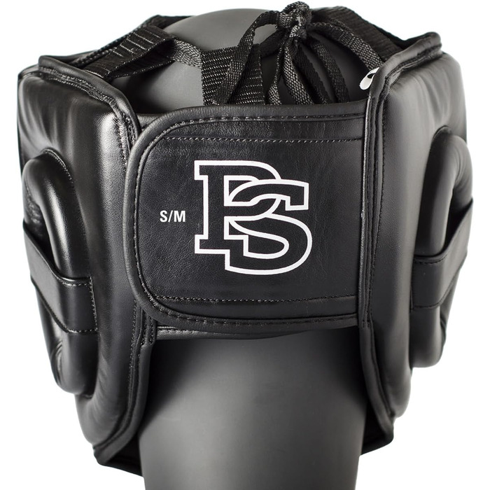 Захист голови Paffen Sport FIT для боксу, кікбоксингу, муай-тай (M/L, чорний/білий)