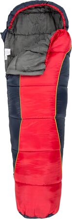 Сплячий мішок Trespass Bunka Unisex на 3 сезони з утеплювачем Hollowfiber, червоний