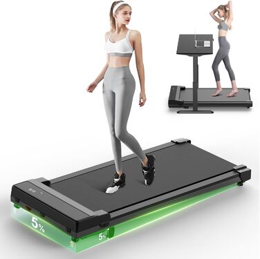Walking Pad - компактний біговий тренажер для дому та офісу. Тиха, портативна бігова доріжка з регулюванням нахилу (5%)