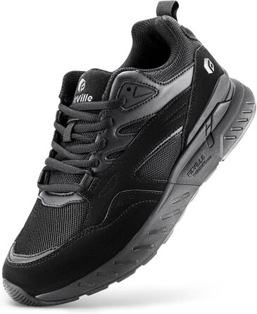 Жіночі кросівки FitVille для широкої стопи: бігові, для ходьби, фітнесу, чорного кольору (38.5 EU, X-широкі)