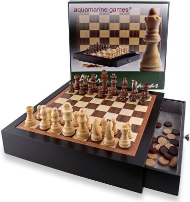 Настільна гра Шахи та Шашки дерев'яні, Schach und Dame, fd11555
