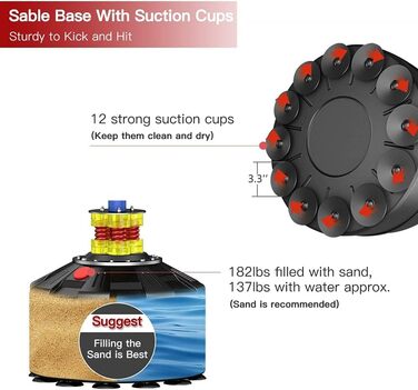 Дріпекс Боксерський мішок на підставці, самостійний, для дорослих, чорний. Ідеально для MMA, боксу та тренувань. Міцний, з сорбентом.