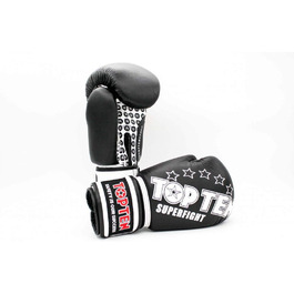 Боксерські рукавички TOP Ten SUPERFIGHT 3000, 10 унцій, чорні