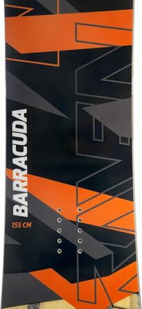 Сноуборд-сет Raven: сноуборд Barracuda Carbon Orange + кріплення Fastec FT360 147см + кріплення FT360 Orange M