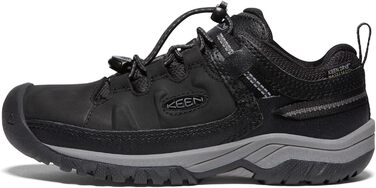 KEEN Targhee Low - водонепроникні трекінгові черевики для дітей (32/33 EU, Black Steel Grey)