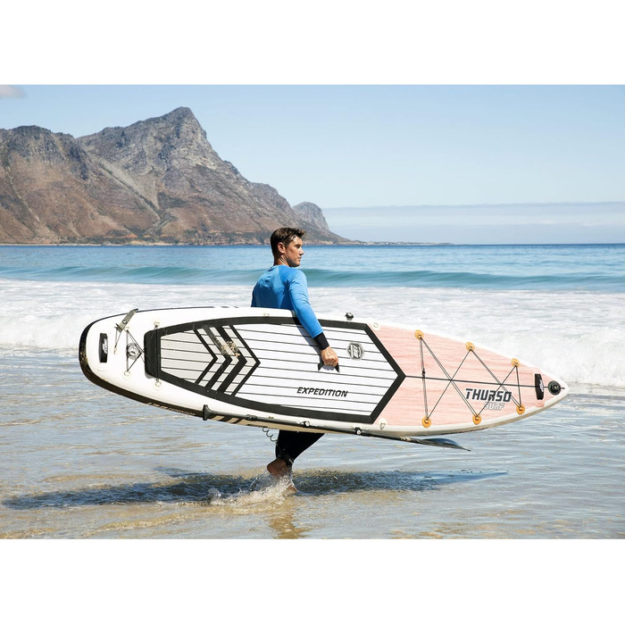Надувна SUP-дошка THURSO SURF Expedition Touring 350/381 см з карбоновим веслом, US Touring плавником, насосом, рюкзаком та страховкою