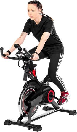 AsVIVA S11 Speedbike: велотренажер для дому з маховиком 18 кг, безступеневим опором та кермом для шосе, для кардіотренувань та витривалості