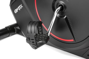 Велотренажер Gymtek для дому, магнітний, до 135 кг, 8 рівнів навантаження, 9 кг маховик, LCD-дисплей