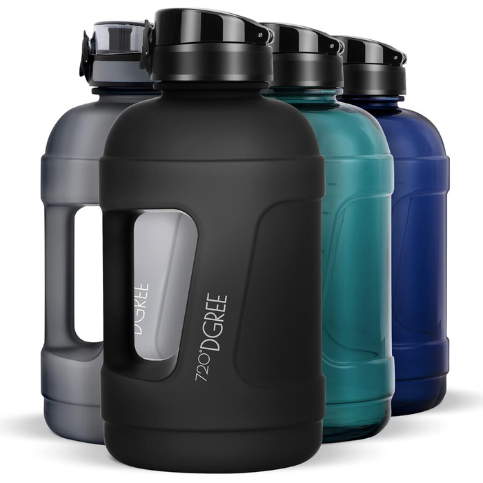 Фітнес пляшка для води 720°DGREE uberBottle Jug 2300 мл, BPA-free, з ручкою, герметична, для спорту, тренувань, спортзалу
