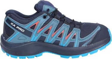 Дитячі кросівки Salomon XA Pro 3D Climasalomon Waterproof для трейлраннінгу, 34 EU, Navy Blazer/Mallard Blue/Hawaiian Surf