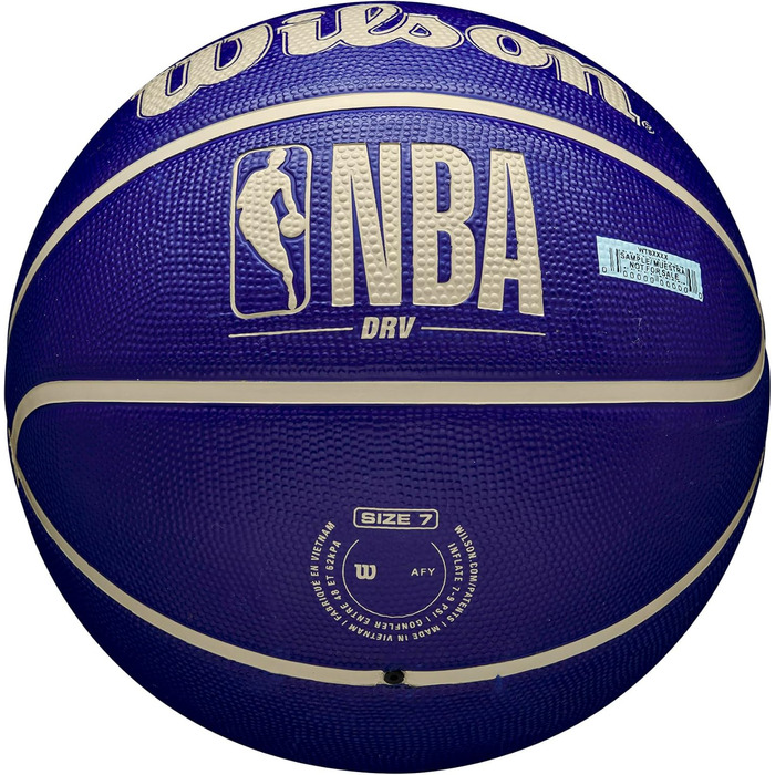 М'яч баскетбольний Wilson NBA DRV Outdoor - розміри 3, 5, 6, 7 (індиго/бежевий)