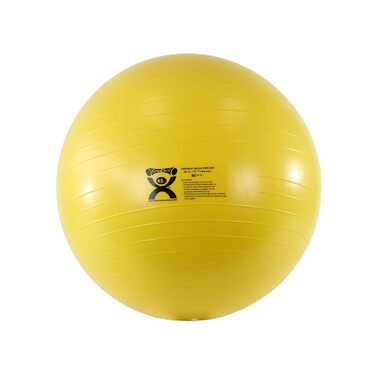 Гімнастичний м'яч CanDo Deluxe Anti-Burst 45 см, жовтий – фітнес, тренування, сидіння