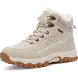 Жіночі зимові черевики, зимові чоботи, черевики для трекінгу, черевики для снігу, світло-бежевий, 36-41, EU 39