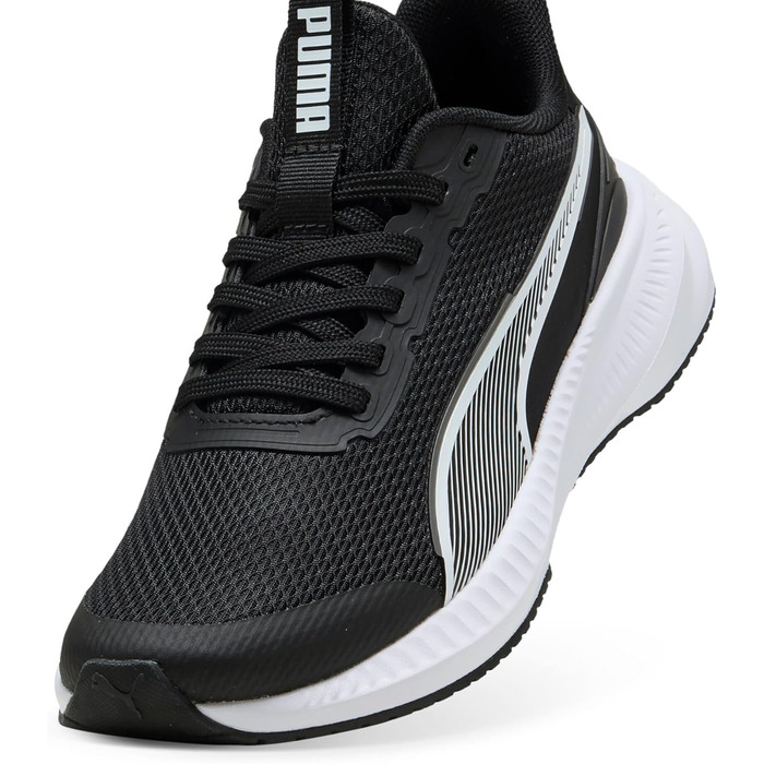 Дитячі кросівки PUMA Flyer Lite 3 Jr - чорно-білі, 37.5 EU