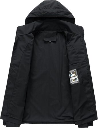 Чоловіча куртка: водонепроникна вітрозахисна софтшел куртка Boberjack з камуфляжного матеріалу (XL, 6292, чорний)