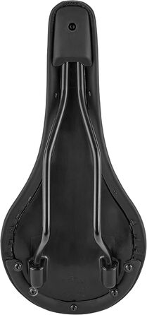 Велосипедне сідло Sixpack Menace Stealth Black, сталева рейка, 290x132 мм, чорне