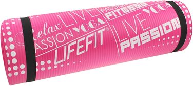 Килимок для йоги LIFEFIT EXLUZIV PLUS рожевий