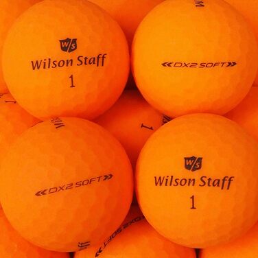 Wilson Staff Dx2 / Duo Soft Optix помаранчеві гольф-м'ячі Lakeballs преміум, матове покриття, б/в, у сітці