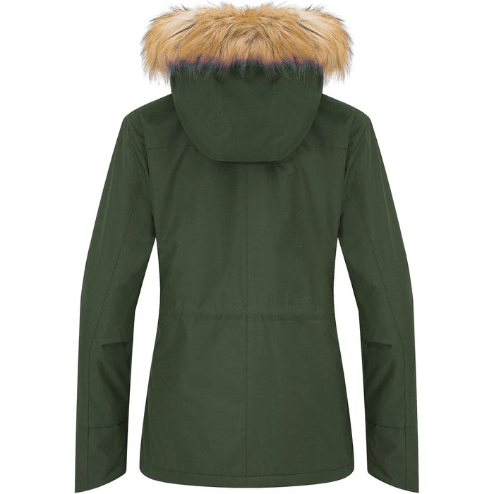Wantdo Дана Водонепроникна Лижна Куртка, Вітрозахисна, Зі штучним хутром, для гірськолижного спорту та сноубордингу (Зелена, XXL)
