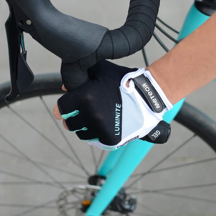 Рукавички Meteor Radhandschuhe MTB для гірського велосипеда, чоловічі/жіночі, для дітей, зелені/сині