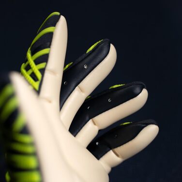 Воротарські рукавички Uhlsport Prediction Absolutgrip HN Fit для дітей і дорослих, розмір 9.5, сині/білі/жовті, для футболу