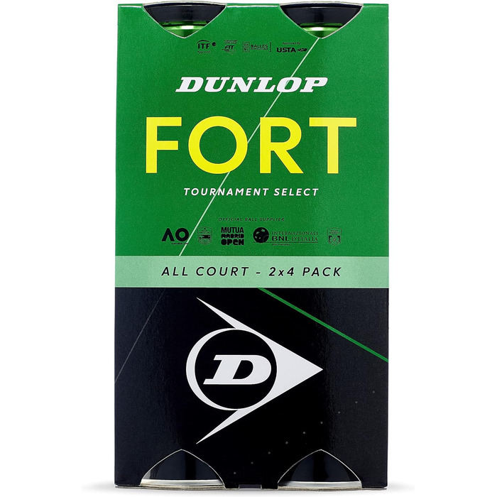 Тенісні м'ячі Dunlop Fort All Court TS для всіх типів покриття, 2x4 шт.