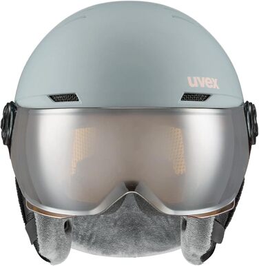 Дитячий велосипедний шолом uvex Rocket jr Visor Single rhino, рожевий матовий, 54-58 см