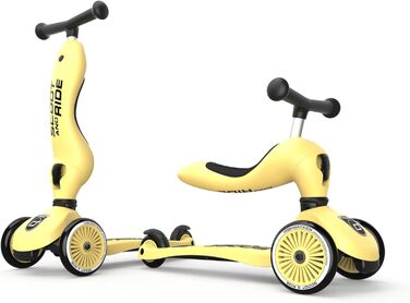 Kickboard Highway Kick 1 Scoot & Ride 2-в-1 з сидінням (жовтий)