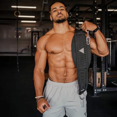 Пояс для віджимань GORNATION з ланцюгом або мотузкою для силових тренувань, калістеніки та бодібілдингу, пояс для важкої атлетики до 1000 кг