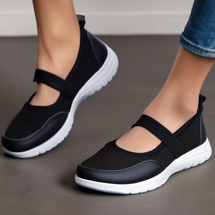 Зручні ортопедичні кросівки для діабетиків, чорні, 41 розмір