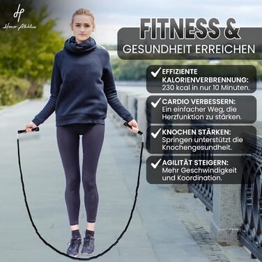 Стрибкове канат Honor Athletics 2.0 з перлами – регульований, з міцними ручками та ударостійкими перлами для ефективних тренувань. Чорний колір