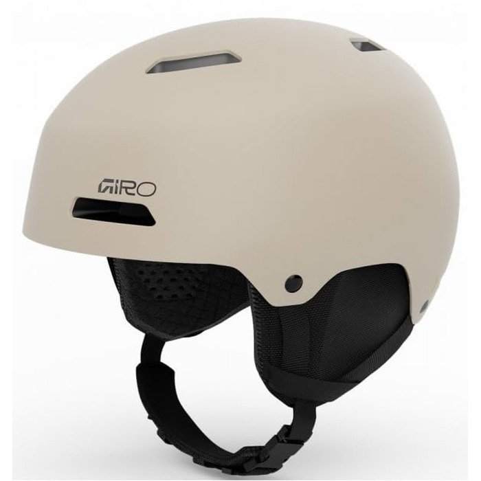 Шолом для гірських лиж та сноуборду Giro Ledge FS, розмір L, Matte Stone (пісочний бежевий) — ABS-корпус, система In Form Fit, вентиляція, Freestyle