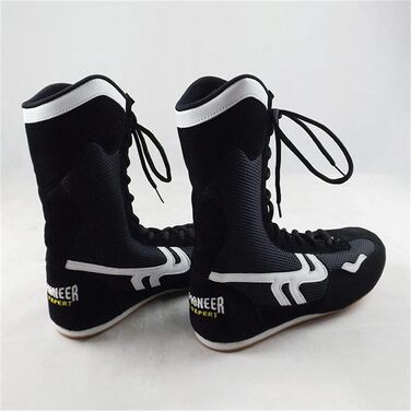 Жіночі боксерські кросівки High Top для кікбоксингу та боротьби, чорні, 38 EU