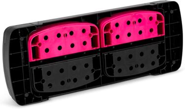 GYMAX Steppbrett регульоване по висоті, степер з 3 сходинками (10/15/20 см), аеробічний степбірд до 250 кг, Stepbench з PP для гімнастики, фітнесу та тренувань