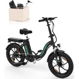 Електровелосипед HITWAY 20 дюймів Fat Tire, складаний, 250W, 36V, 12Ah, запас ходу 35–90 км