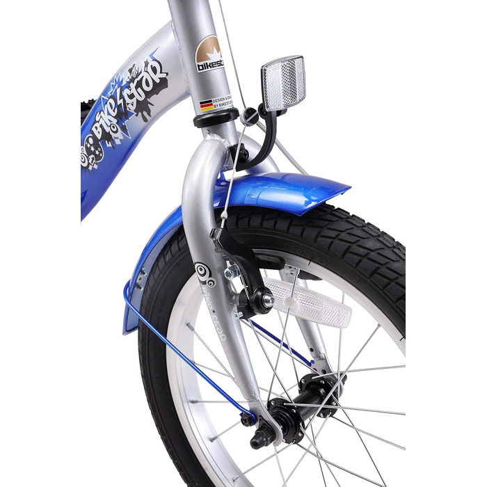 Дитячий велосипед BIKESTAR 16 дюймів для хлопчиків і дівчаток від 4-5 років, класичний, безпечний, тестування без ризику