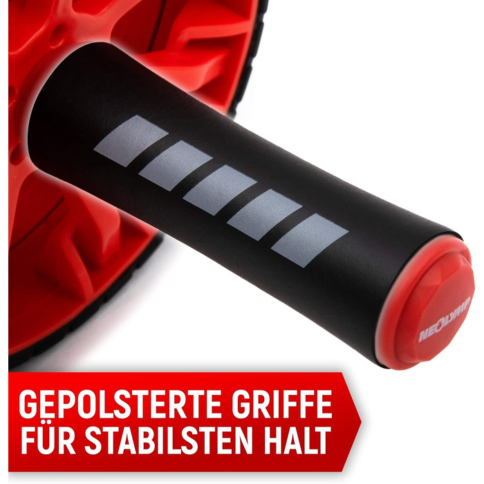 NEOLYMP Bauchtrainer для дому з підкладками для колін, килимком та роликом для пресу - тренажер для пресу, ролик для пресу, ролик-тренажер для пресу, Coremaster