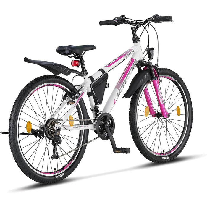 Гірський велосипед Licorne Bike Guide Premium 26 дюймів, 21 швидкість, для дівчат, хлопців, чоловіків і жінок