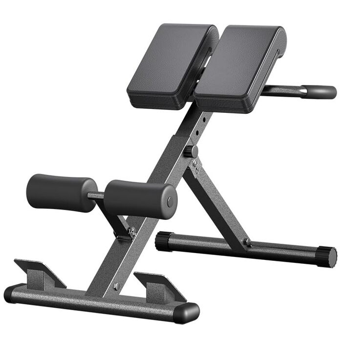 Романська лава для гіперекстензії Heavy-Duty: 5 рівнів нахилу, тренування спини, пресу та сідниць, вантажопідйомність 330lbs, обладнання для домашнього спортзалу