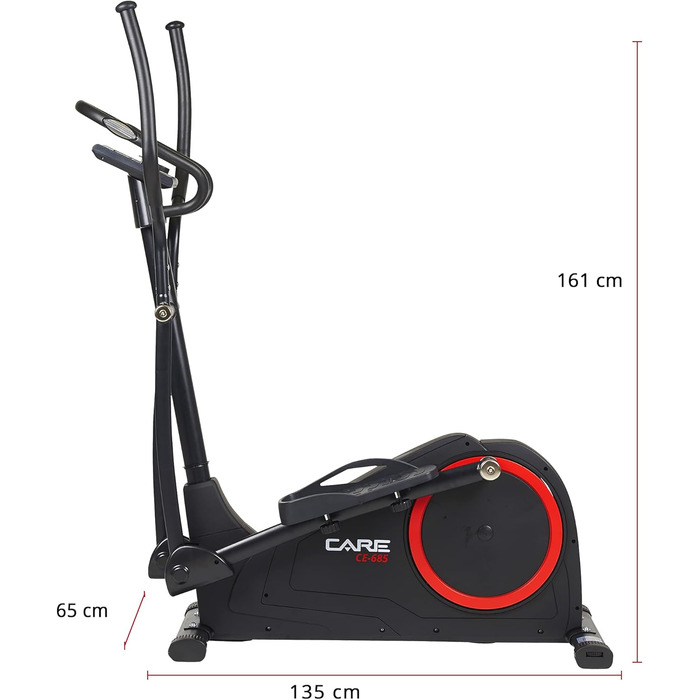 Еліптичний тренажер Care Fitness CE-685 з 24 програмами, моторизованим опором, LCD-дисплеєм і Bluetooth для Kinomap